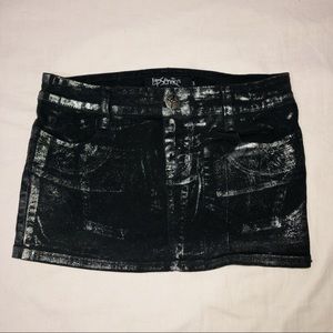 Lip Service Distressed Denim Mini Skirt